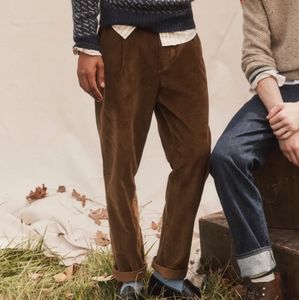 NWT J. Crew Single-Pleat 10-wale Corduroy Pant